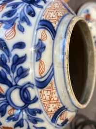 A large selection of Chinese famille rose and Imari-style tea wares, Yongzheng/Qianlong