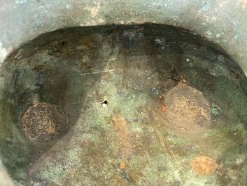 Verseuse &agrave; vin de type 'he' en bronze, Chine, Zhou de l'Ouest, ca. 11&egrave;me-8&egrave;me a.C.