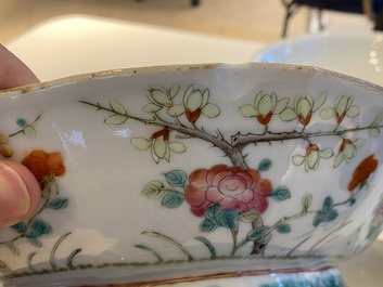 Onze bols en porcelaine de Chine famille rose, 19/20&egrave;me