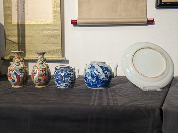 An extensive collection of varied Chinese porcelain wares, 19/20th C.