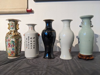 An extensive collection of varied Chinese porcelain wares, 19/20th C.