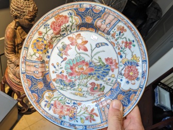 Collection vari&eacute;e en porcelaine de Chine en bleu et blanc et famille rose, 18/19&egrave;me