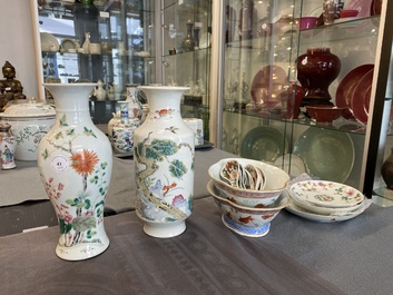 Een diverse collectie Chinees porselein, 19/20e eeuw