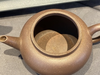 Five Chinese Yixing stoneware teapots and covers, Republic