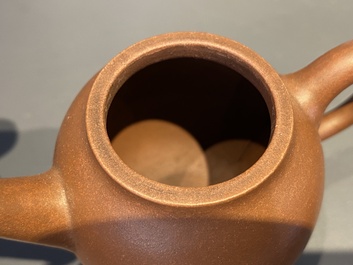 Five Chinese Yixing stoneware teapots and covers, Republic