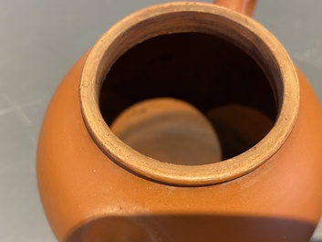 Five Chinese Yixing stoneware teapots and covers, Republic