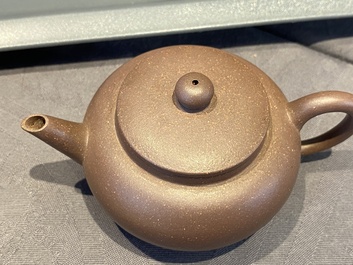 Five Chinese Yixing stoneware teapots and covers, Republic