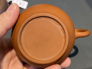 Five Chinese Yixing stoneware teapots and covers, Republic