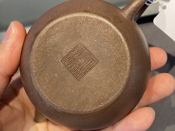 Five Chinese Yixing stoneware teapots and covers, Republic