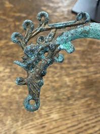 Paire d'hampes en bronze, Chine, P&eacute;riode des Royaumes Combattants, 5/3&egrave;me av. J.-C.