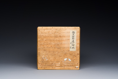 An exceptional set of five Chinese square wucai ko-sometsuke dishes for the Japanese market, Transitional period