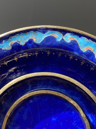 A Chinese Beijing enamel warming bowl with Shou-characters, Qianlong