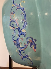 An exceptionally large Chinese Canton enamel basin, Yongzheng