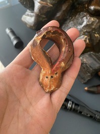 Importante sculpture d'un g&eacute;n&eacute;ral divin en bois laqu&eacute; et polychrom&eacute;, Japon, Edo, dat&eacute;e 1623