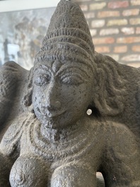 A stone sculpture of Lakshmi, India, 13/15th C.