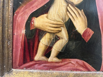 Flemish school: Virgin and Child, oil on panel, 16/17th C.