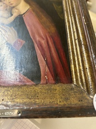 Flemish school: Virgin and Child, oil on panel, 16/17th C.