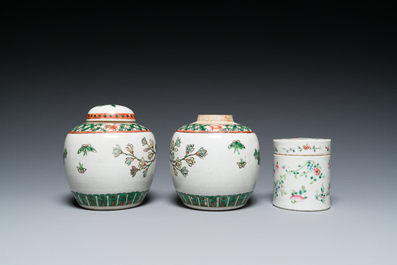 A varied collection of Chinese porcelain, 19th C.