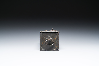 A small German cast iron strongbox, probably Nuremberg, 1st half 16th C.