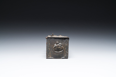 A small German cast iron strongbox, probably Nuremberg, 1st half 16th C.