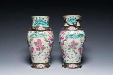 A varied collection of Chinese porcelain and Canton enamel, 18/19th C.