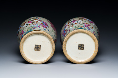 A varied collection of Chinese porcelain and Canton enamel, 18/19th C.