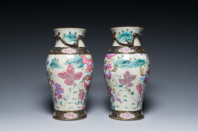 A varied collection of Chinese porcelain and Canton enamel, 18/19th C.