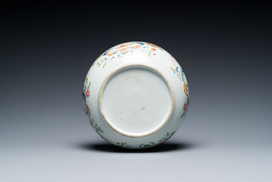 A Chinese famille rose 'Pompadour' bowl, Qianlong, ca. 1745