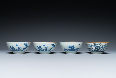 Une collection en porcelaine de Chine de l'&eacute;pave du Cargo Nankin, Qianlong