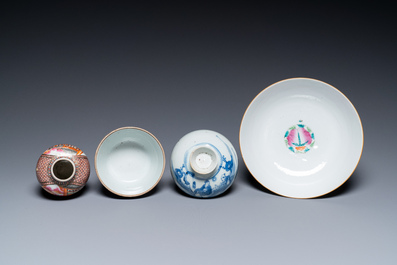 Une collection vari&eacute;e en porcelaine de Chine, 18/19&egrave;me