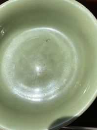 A Chinese Longquan celadon bowl, Ming