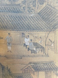 Zhou Chen 周臣 (1460-1535): 'Bergachtig landschap', inkt op zijde