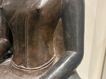 A large Thai bronze sculpture of Buddha Shakyamuni, Northern Sukhotai-style, 17th C.
