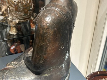 A large Thai bronze sculpture of Buddha Shakyamuni, Northern Sukhotai-style, 17th C.