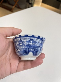 A varied collection of Chinese blue and white wares, 19/20th C.