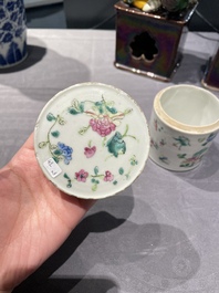 A varied collection of Chinese porcelain, 19th C.