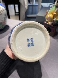 A varied collection of Chinese porcelain, 19th C.