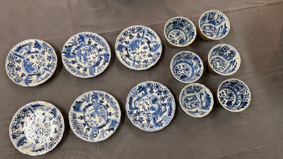 Een diverse collectie Chinees porselein, 18/19e eeuw