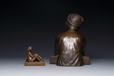 Two Vietnamese bronze sculptures, 19/20th C.