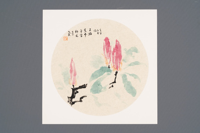 Wang Yi 王翼 (1975): 'Magnolia', ink and colour on rice paper