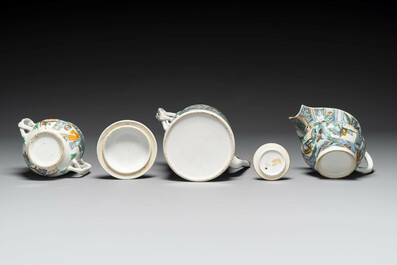 A rare Chinese Canton famille verte 27-piece tea service, 19th C.