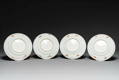 Four Chinese Imari-style 'Xi Xiang Ji' plates, Yongzheng