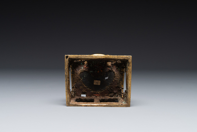 Bouddha Amitayus en bronze dor&eacute;, Sino-Tibet, Qianlong