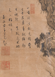 Watanabe Shusen (1736-1824): 'Tijger', inkt en kleur op papier