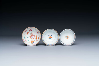 A varied collection of Chinese famille rose and Imari-style porcelain, Yongzheng and later