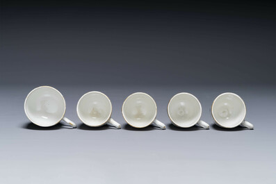 A varied collection of nine pieces Chinese export porcelain, Qianlong/Jiaqing