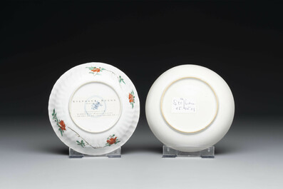 A varied collection of Chinese famille rose and verte porcelain, 18/19th C.