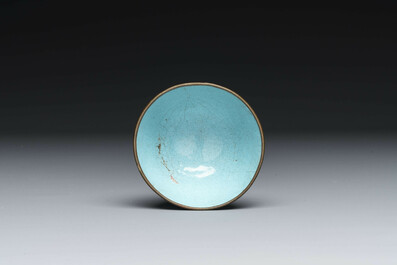 A varied collection of seven pieces of Chinese porcelain and Canton enamel, Kangxi and later
