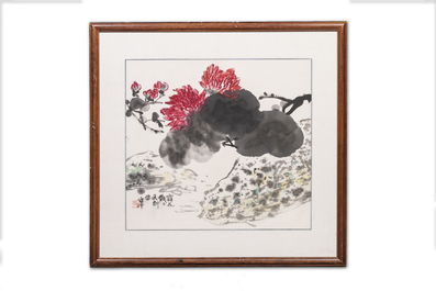 Zhang Leiping 張雷平 (1945): three various works, ink and colour on paper, dated 1988