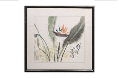 Zhang Leiping 張雷平 (1945): three various works, ink and colour on paper, dated 1988
